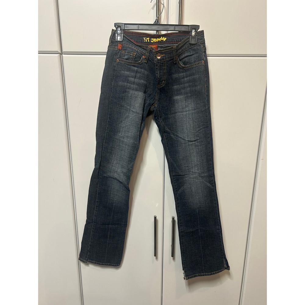 !iT JEANS Womens‎ Dark Wash Straight Leg Denim Jeans Size 5/6 Style 22400
